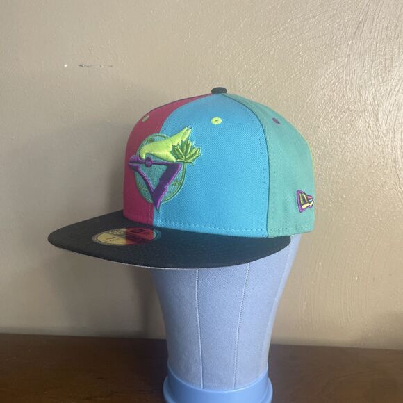 New Era Hat Club Exclusive Toronto Blue Jays WS Patch 59Fifty Fitted Size 7 1/2 - Picture 2 of 10